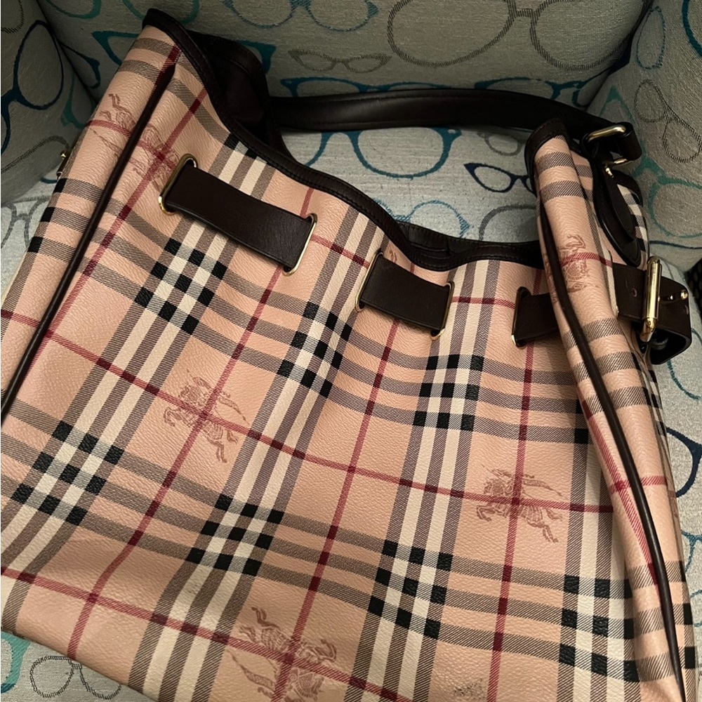 Burberry tote hobo style bag